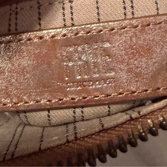 Frye Melissa Zip Crossbody in a Metallic Leather - Picture 12 of 16